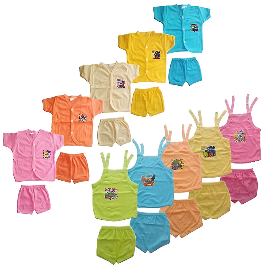     			kaseera Pack of 10 Baby Girls 100% Cotton Shirt & Pant ( Multicolor )