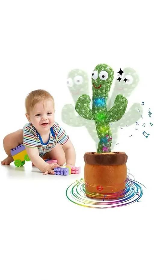     			FREEDY Cactus Talking Toy Dancing Cactus Repeats What You Say,Electronic Plush Toy with Lighting,Singing Cactus Recording and Repeat Your Words for Education Toys,Singing Cactus Toy (120 Cheery Songs Included) (Green)  (Multicolor)