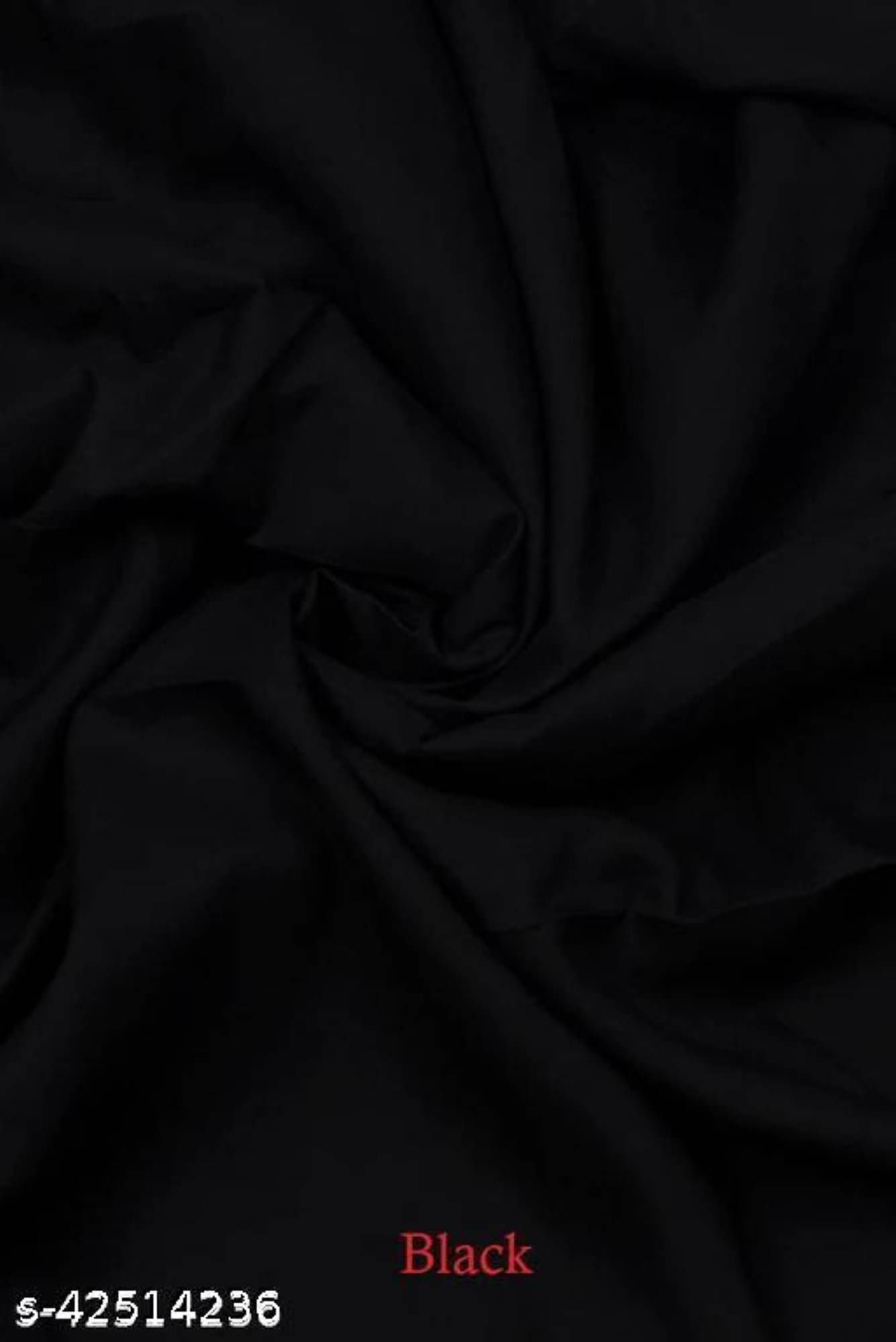 MAHUL MILLS Women Rayon Unstitched Dress Material ( Black ) MAHUL MILLS Women Rayon Unstitched Dress Material ( Black )
