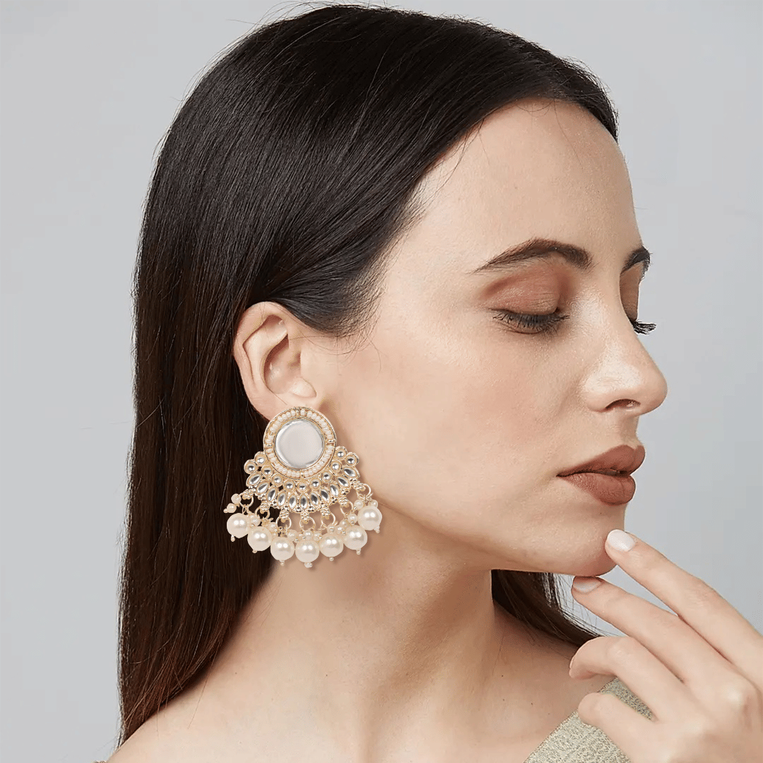     			She store Golden Jhumki Earrings ( Pack of 1 )