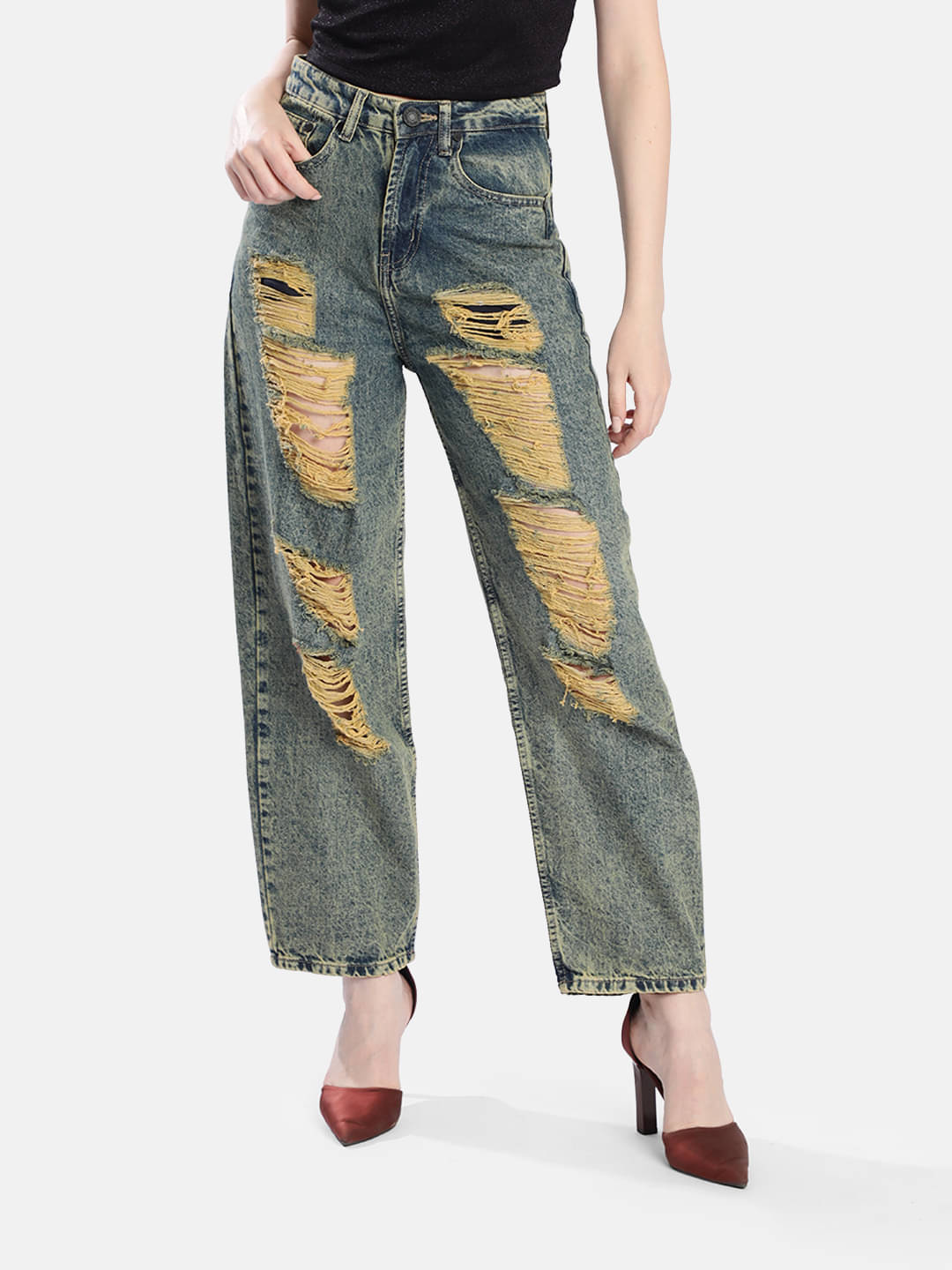     			Bene Kleed - Dark Blue Denim Relaxed Fit Women's Jeans ( Pack of 1 )