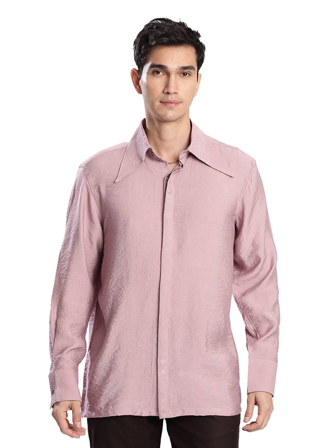     			Bene Kleed Rayon Relaxed Fit Solids Full Sleeves Men's Casual Shirt - Purple ( Pack of 1 )