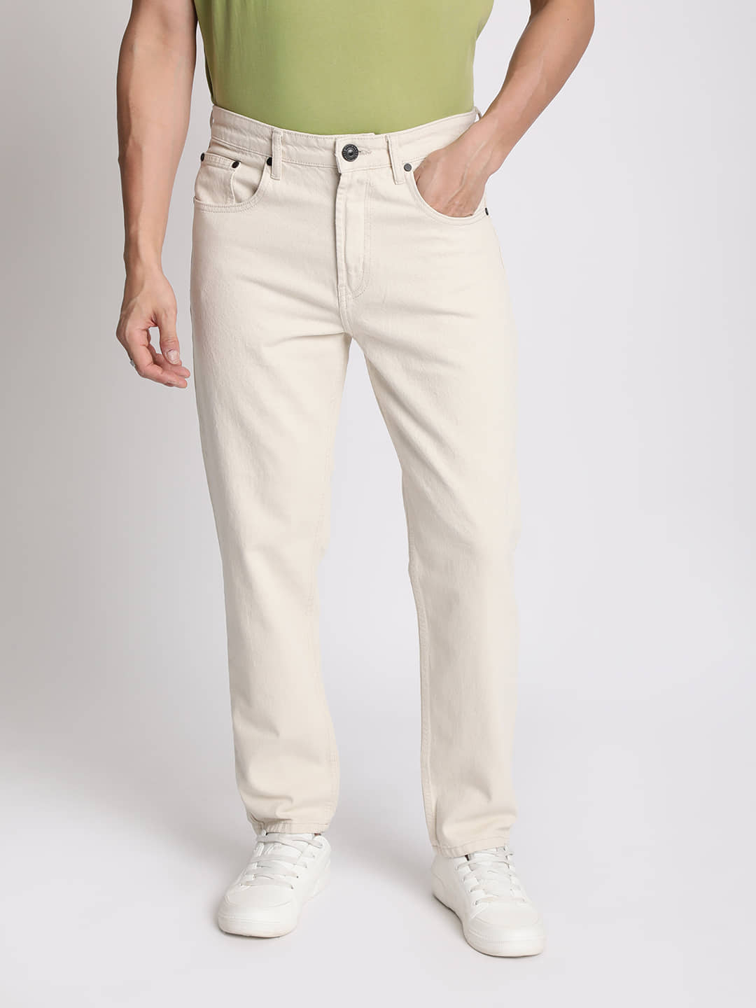 Bene Kleed Regular Fit Clean Look Men's Jeans - Beige ( Pack of 1 ) - Jeans | Buy online on ZillyBuy