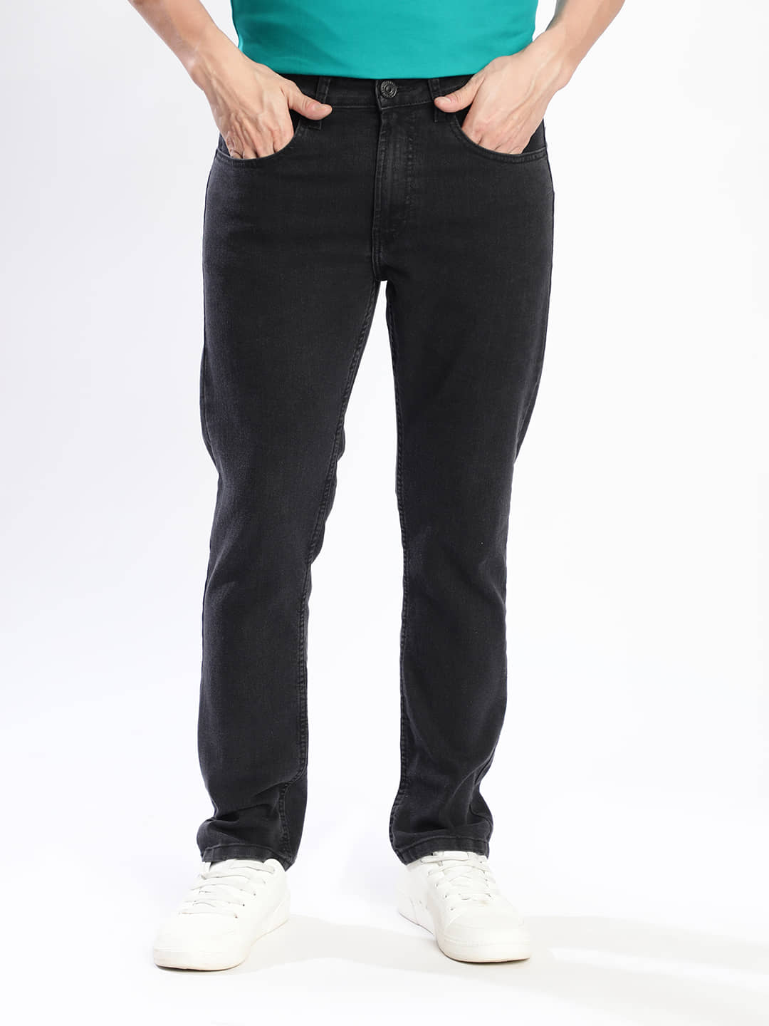 Bene Kleed Slim Fit Clean Look Men's Jeans - Black ( Pack of 1 ) - Jeans | Buy online on ZillyBuy