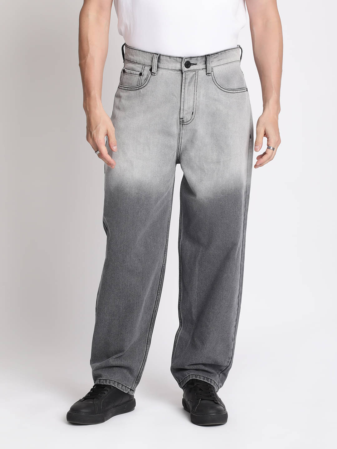     			Bene Kleed Washed Men's Jeans - Grey ( Pack of 1 )
