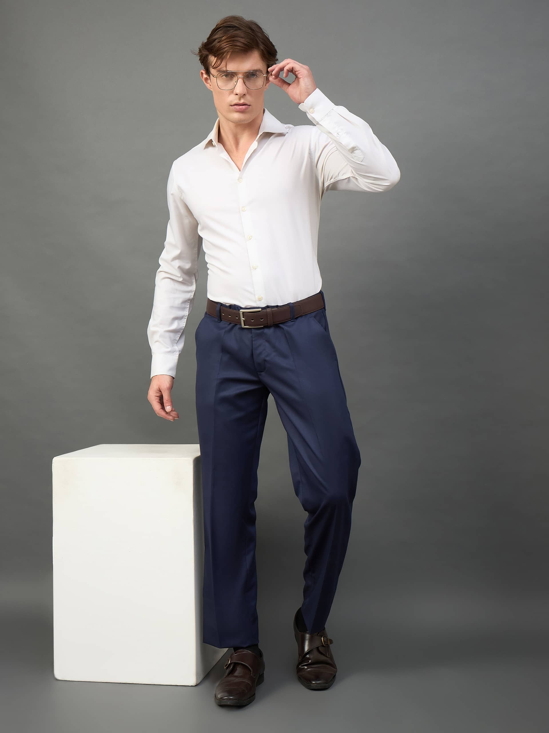 Club York Regular Flat Men's Formal Trouser - Beige ( Pack of 1 ) - Trousers | Buy online on ZillyBuy