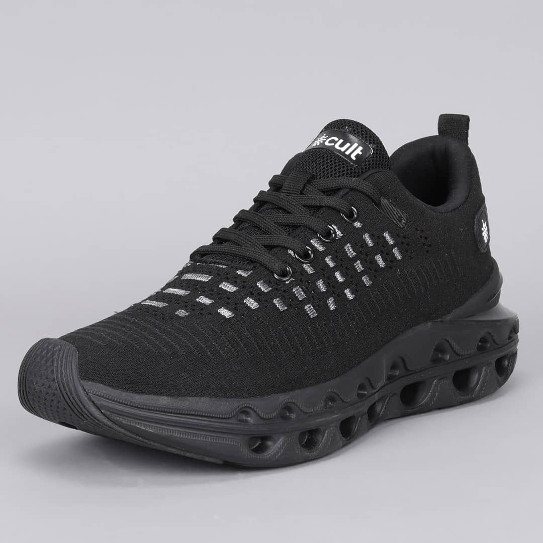 Cult Flexora Black Men's Sports Running Shoes - Sports Shoes | Buy online on ZillyBuy