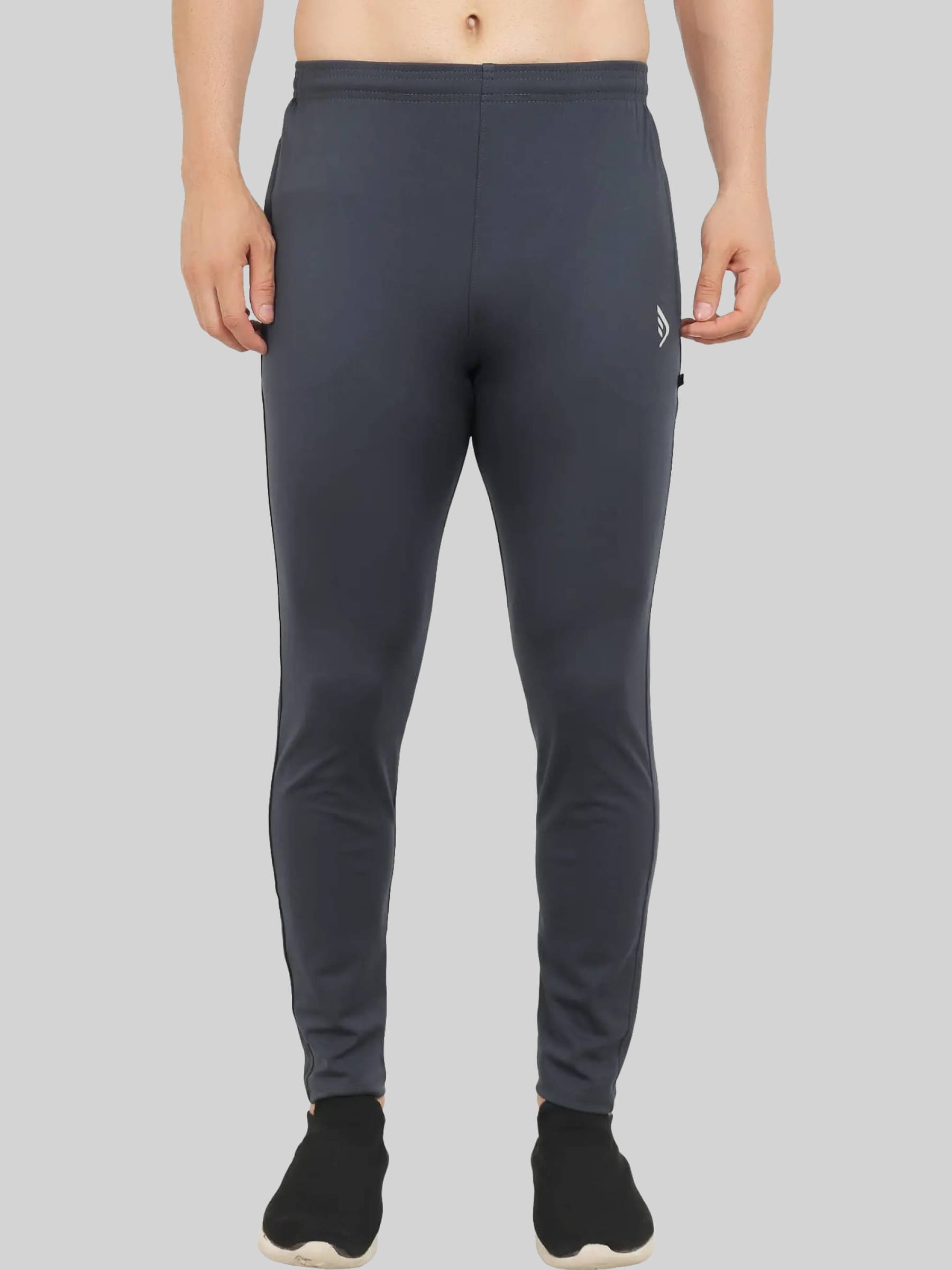DIHOX Grey Polyester Men's Sports Trackpants ( Pack of 1 ) DIHOX Grey Polyester Men's Sports Trackpants ( Pack of 1 )