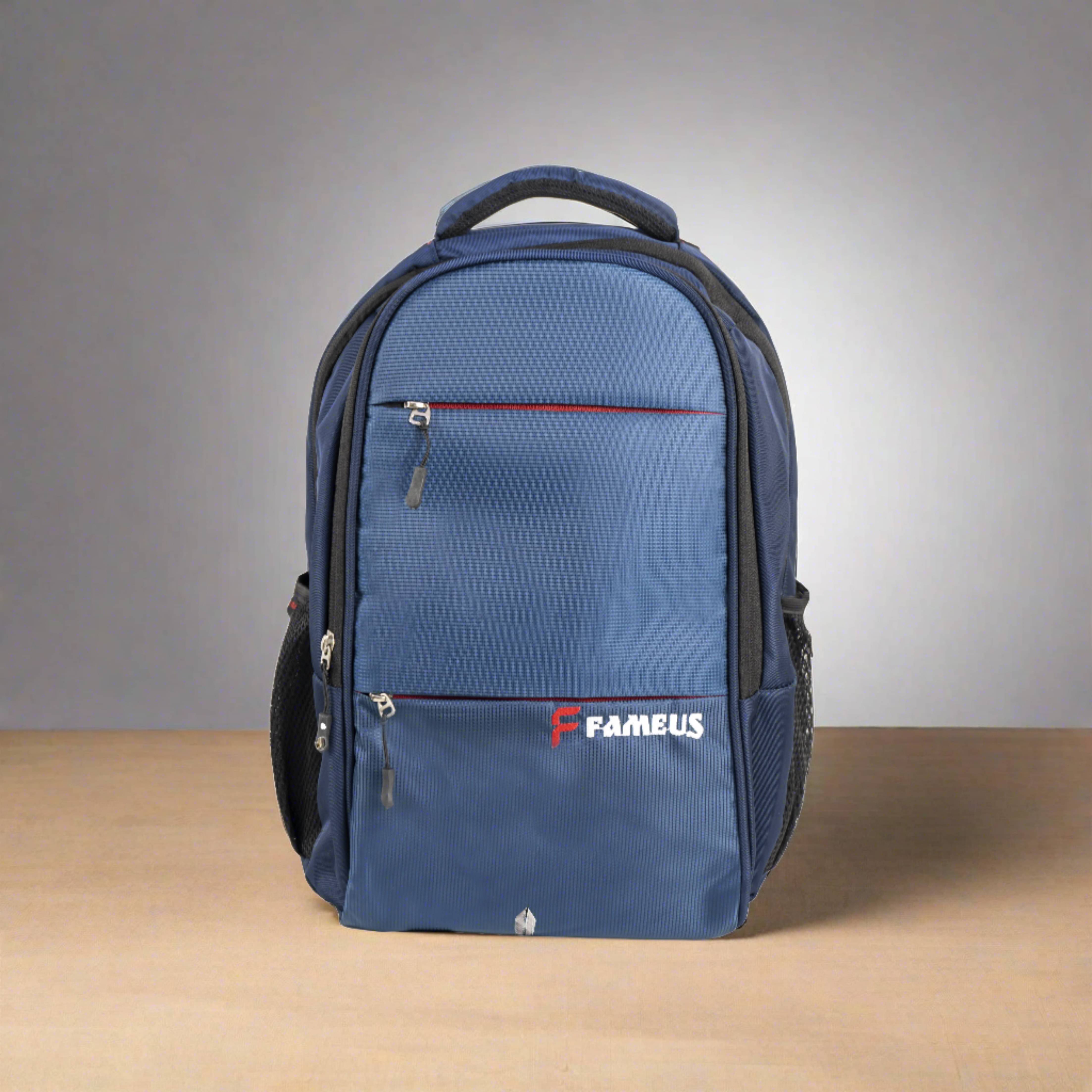     			FameUs 30 Ltrs Polyester Backpack *For Men & Women ( Blue )