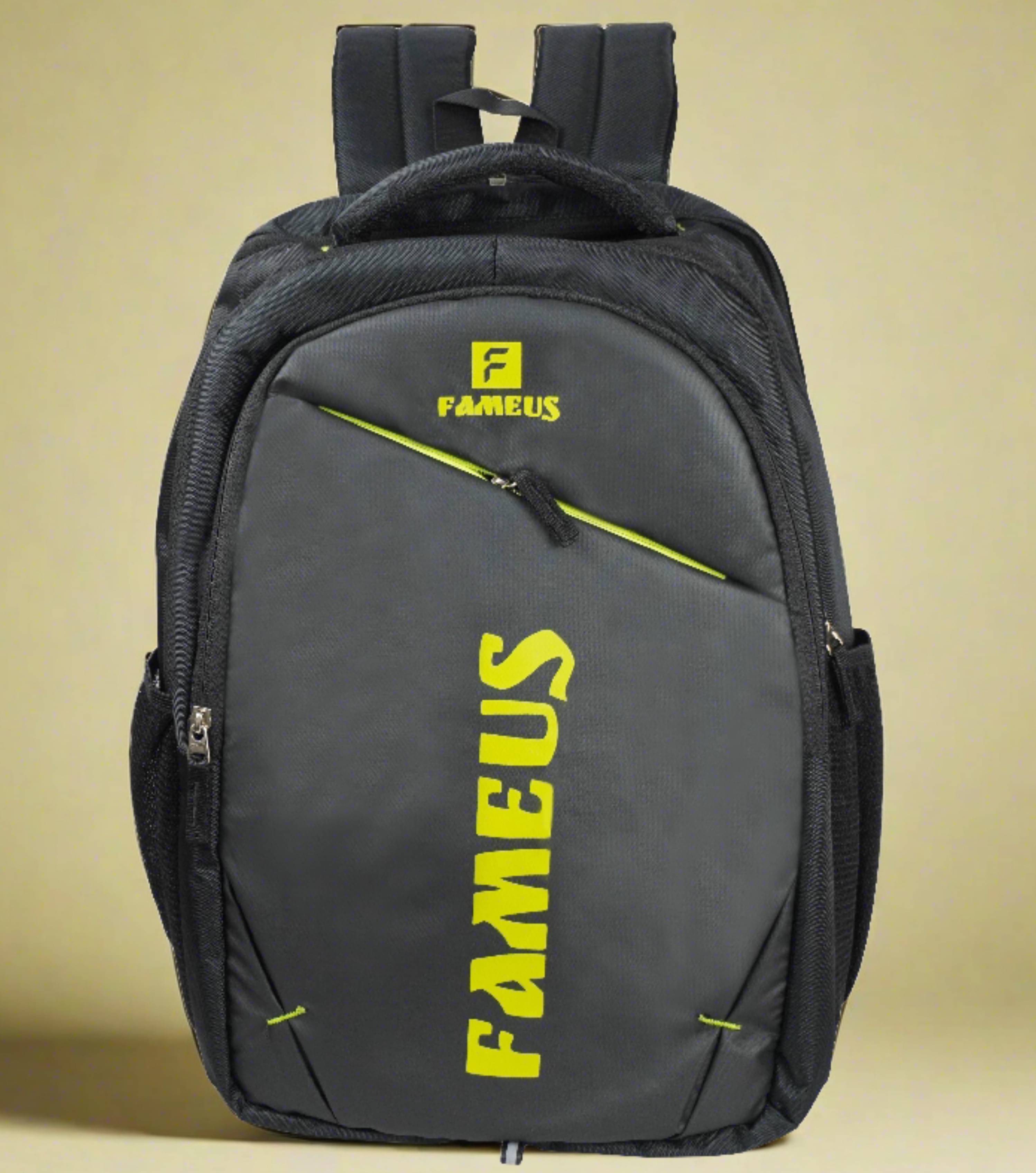     			FameUs 32 Ltrs Polyester Backpack *For Men & Women ( Yellow )