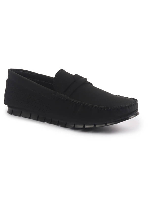 Fausto Black Men's Slip On Formal Shoes Fausto Black Men's Slip On Formal Shoes
