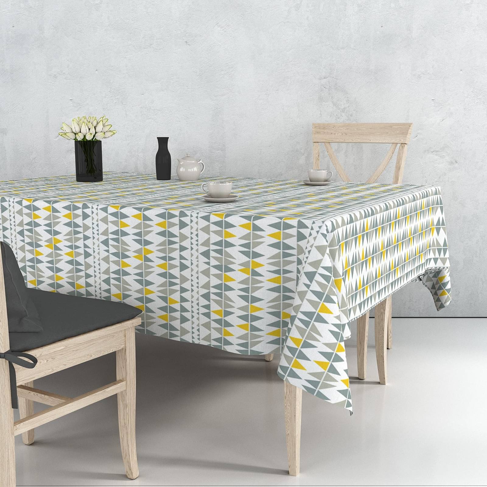 Home Colors Printed Cotton 8 Seater Rectangle Table Cover ( 274 x 153 ) cm Pack of 1 Multi Home Colors Printed Cotton 8 Seater Rectangle Table Cover ( 274 x 153 ) cm Pack of 1 Multi