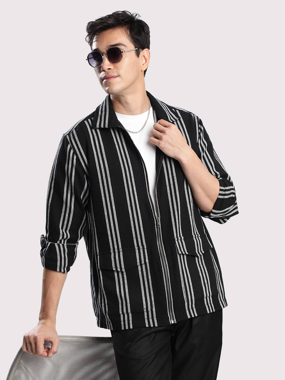 IVOC 100% Cotton Relaxed Fit Striped Full Sleeves Men's Casual Shirt - Multicolor ( Pack of 1 )     			IVOC 100% Cotton Relaxed Fit Striped Full Sleeves Men's Casual Shirt - Multicolor ( Pack of 1 )