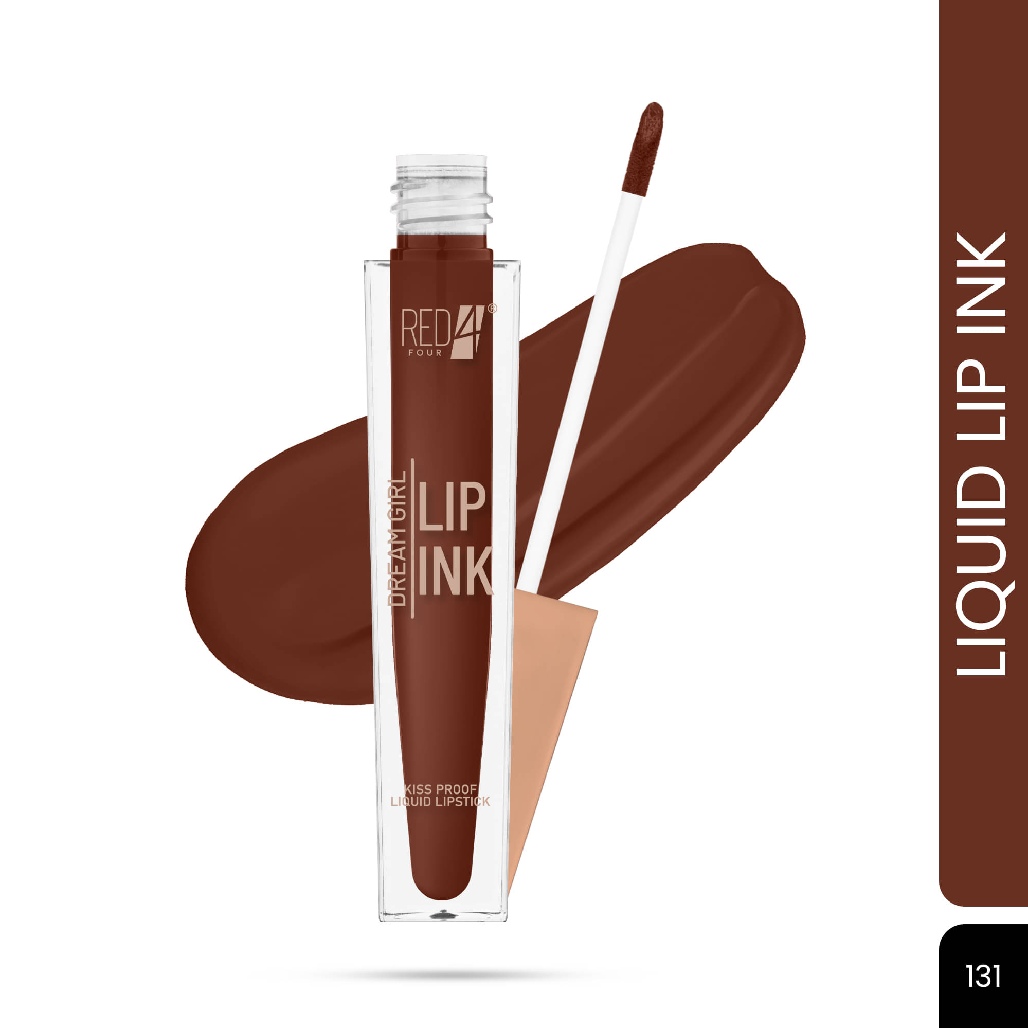    			RED 4 Coffee Matte Long Lasting Liquid Lipstick ( Pack of 1 )