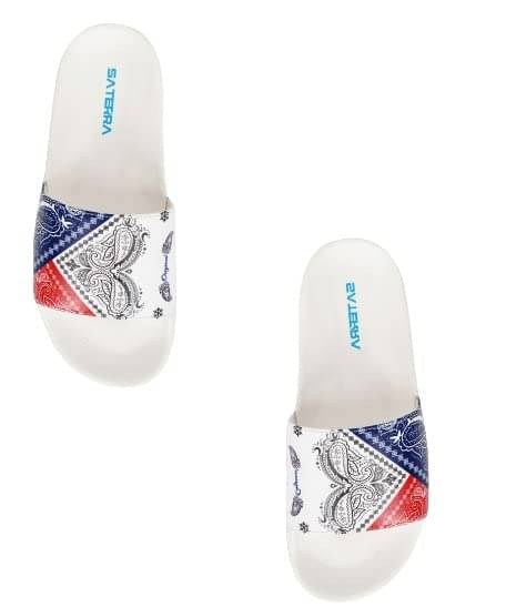     			SATERRA White Women's Slide Flip Flop