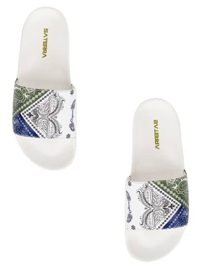     			SATERRA White Women's Slide Flip Flop