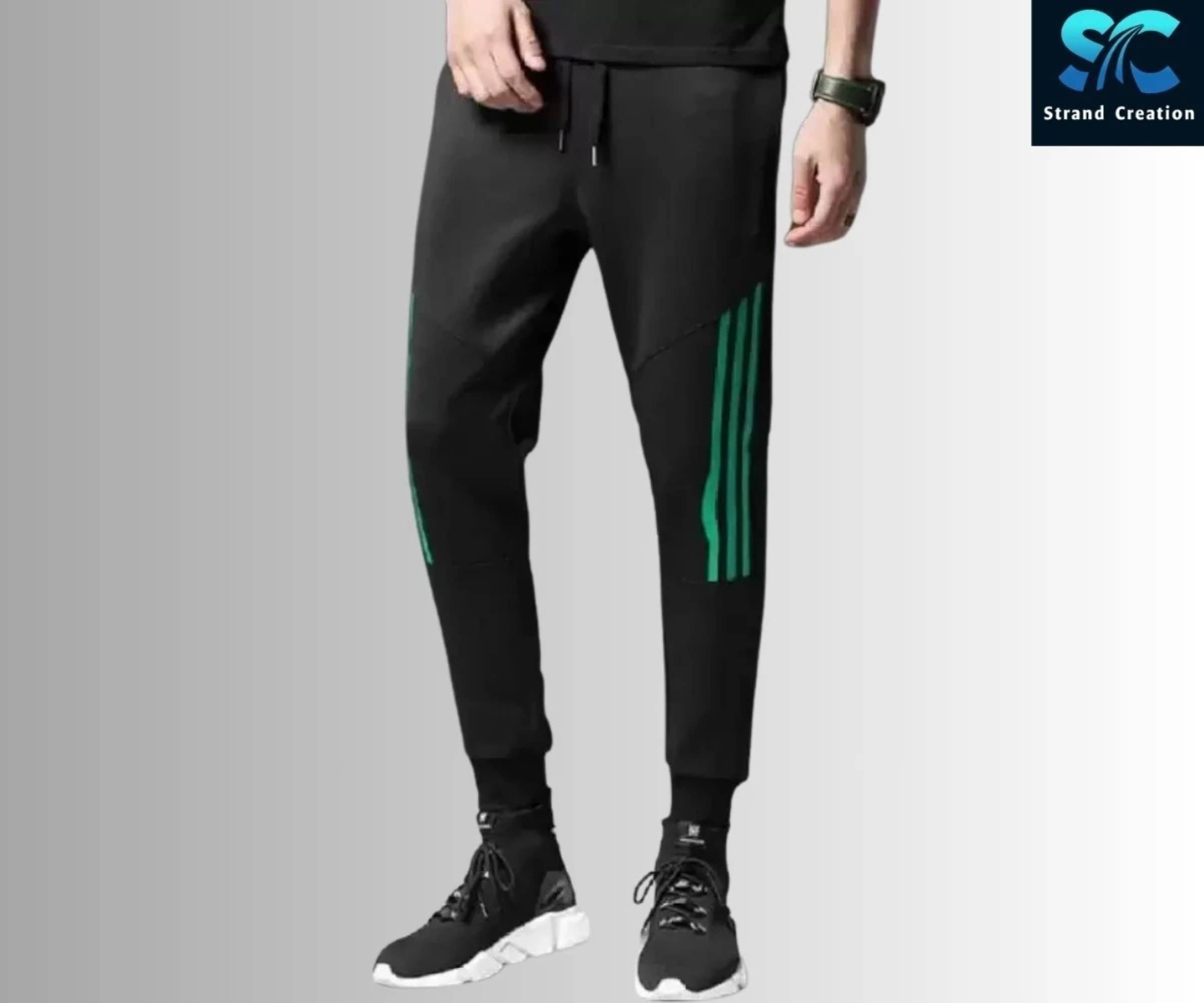 STRAND CREATION Green Polyester Blend Men's Joggers ( Pack of 1 ) STRAND CREATION Green Polyester Blend Men's Joggers ( Pack of 1 )