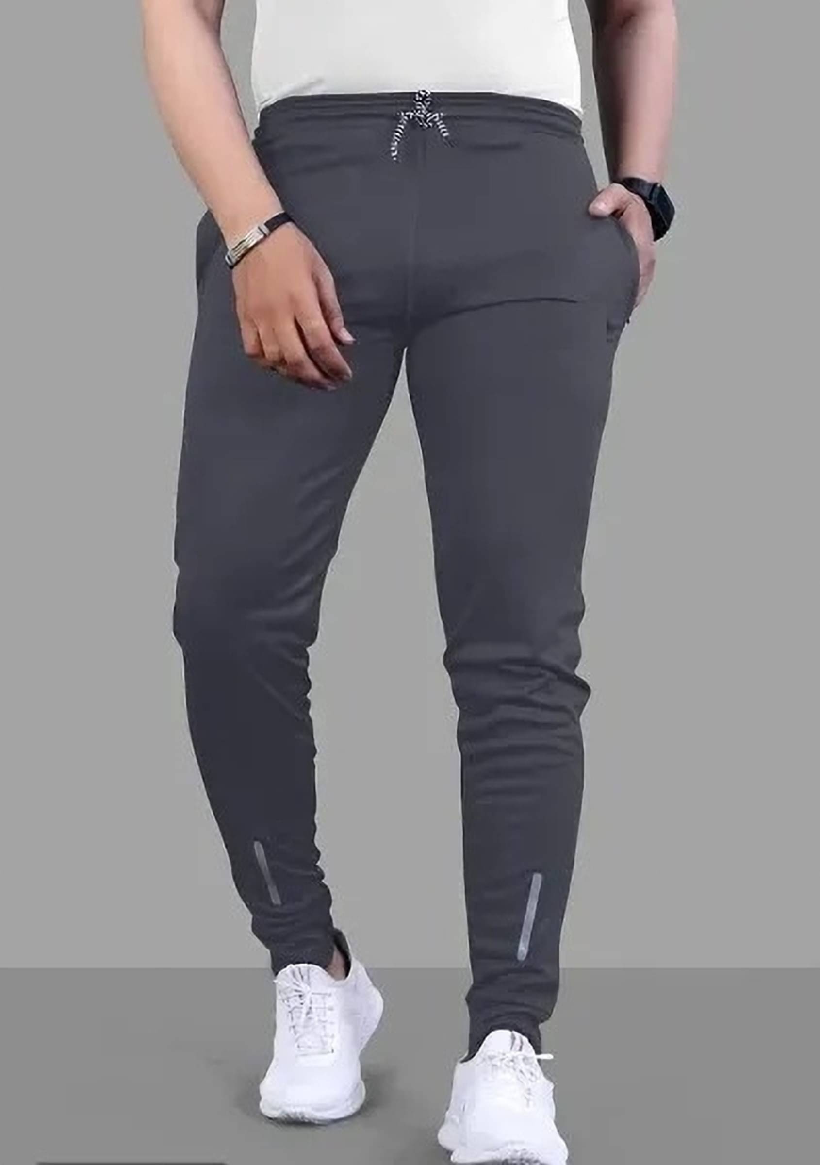 STRAND CREATION Grey Polyester Blend Men's Joggers ( Pack of 1 ) STRAND CREATION Grey Polyester Blend Men's Joggers ( Pack of 1 )