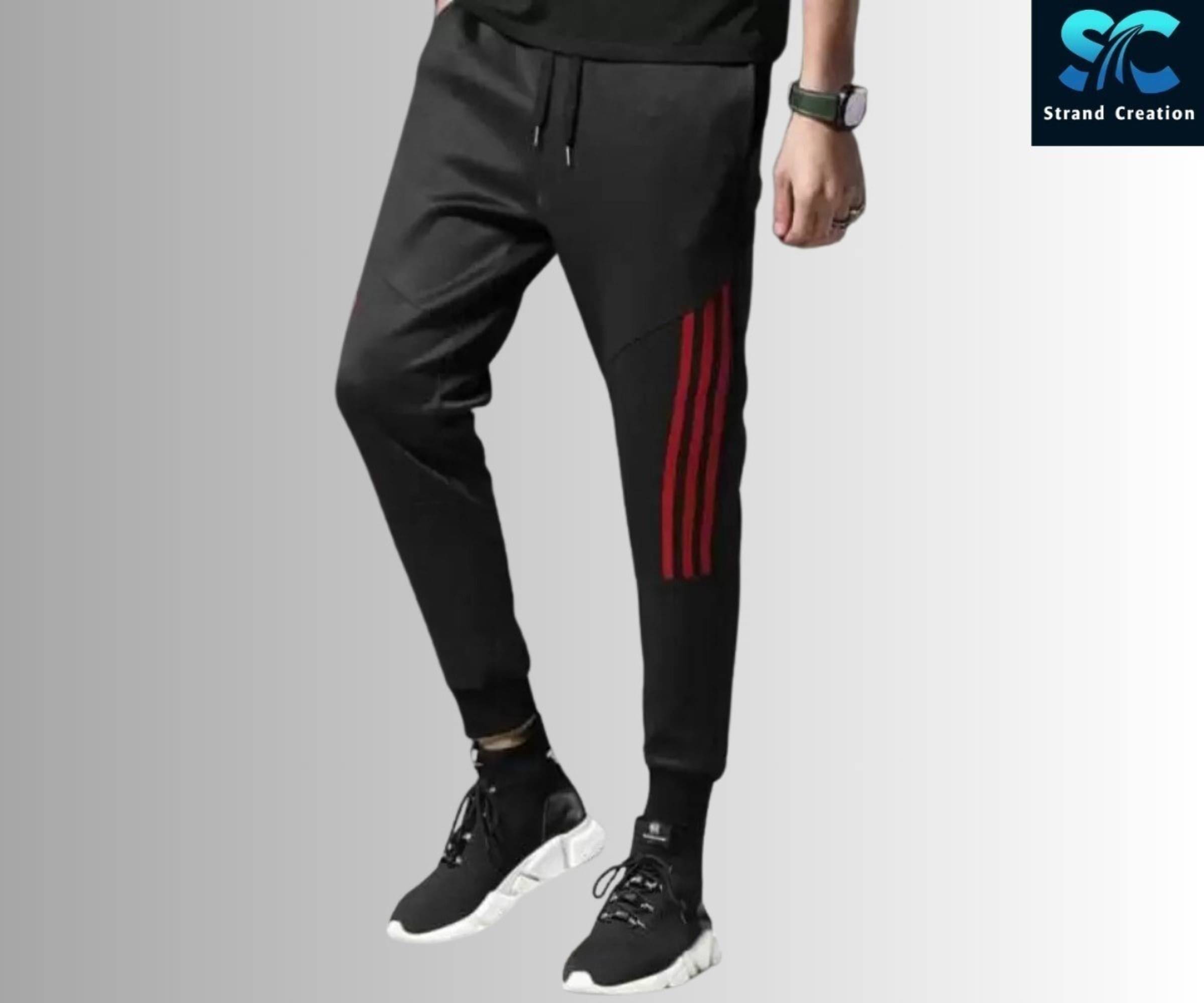 STRAND CREATION Red Polyester Blend Men's Joggers ( Pack of 1 ) STRAND CREATION Red Polyester Blend Men's Joggers ( Pack of 1 )