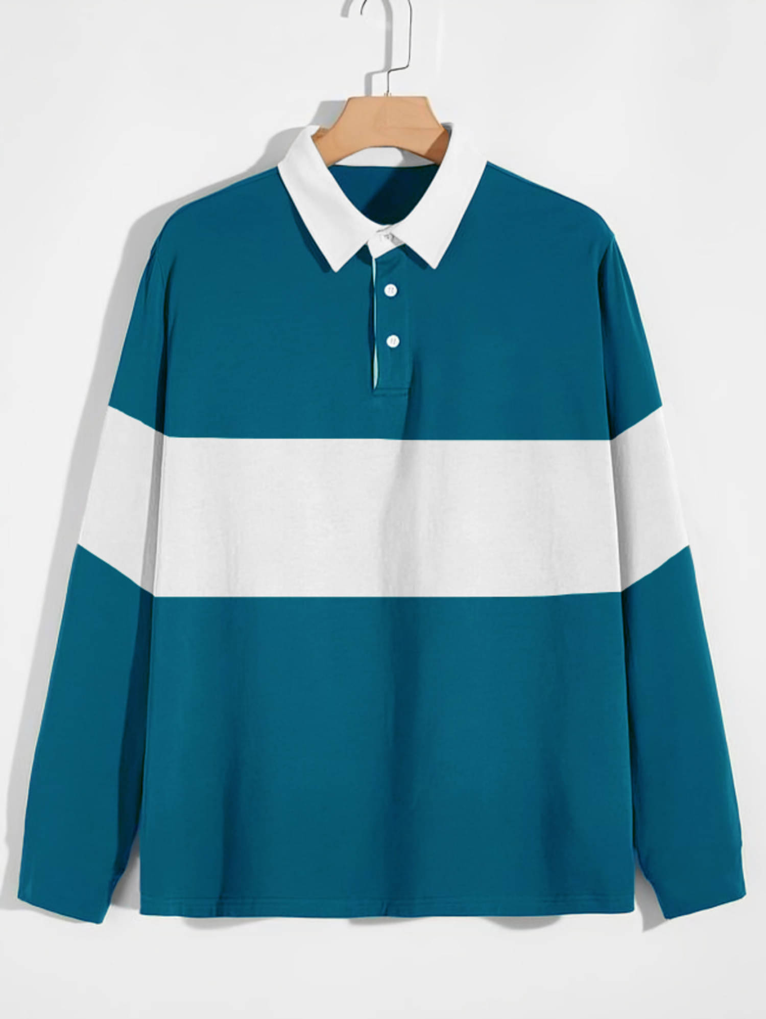 Try This Cotton Blend Regular Fit Colorblock Full Sleeves Men's Henley Polo T-Shirt - Blue ( Pack of 1 ) Try This Cotton Blend Regular Fit Colorblock Full Sleeves Men's Henley Polo T-Shirt - Blue ( Pack of 1 )