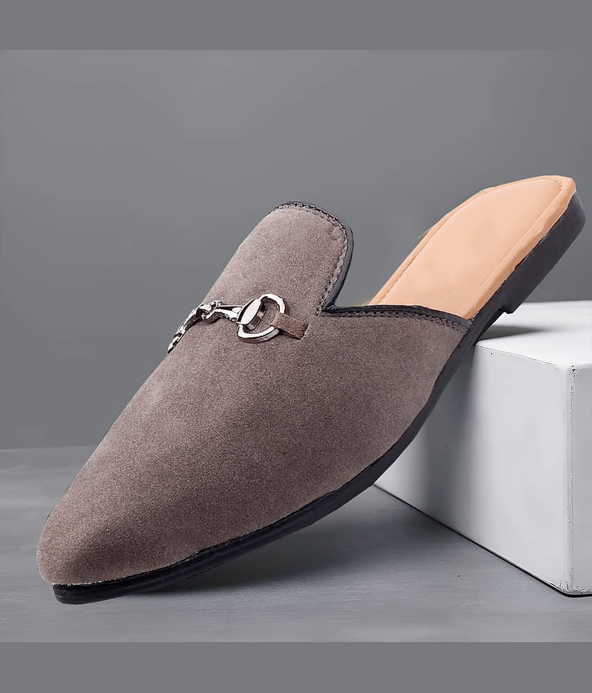 YUVRATO BAXI Casual Loafers Mules Grey Men's Mules Shoes - Casual Shoes | Buy online on ZillyBuy