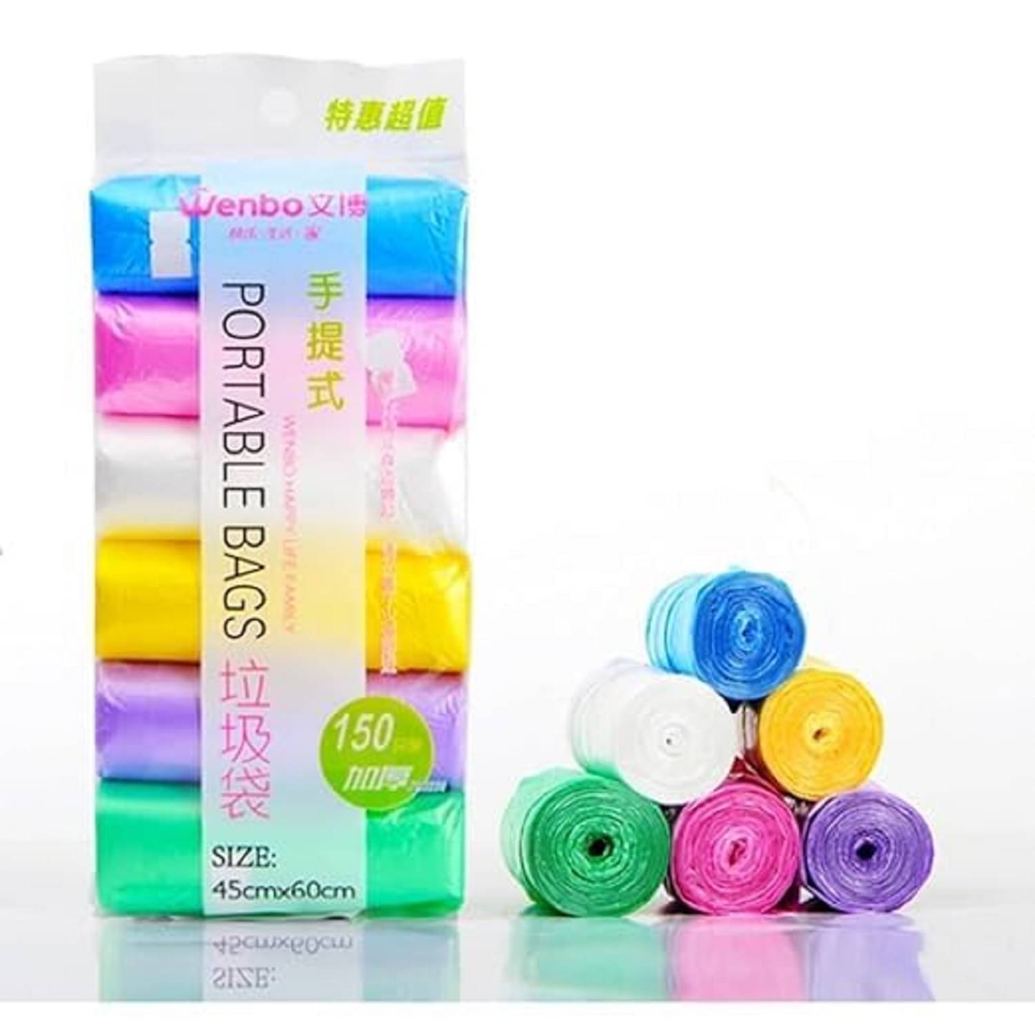 6 Rolls Small Trash Garbage Bags, Strong Thin Material Disposable Kitchen Garbage Bags, Durable Plastic Trash Bags for Office Home Bedroom Garden Waste Bin, (multicolor) 6 Rolls Small Trash Garbage Bags, Strong Thin Material Disposable Kitchen Garbage Bags, Durable Plastic Trash Bags for Office Home Bedroom Garden Waste Bin, (multicolor)
