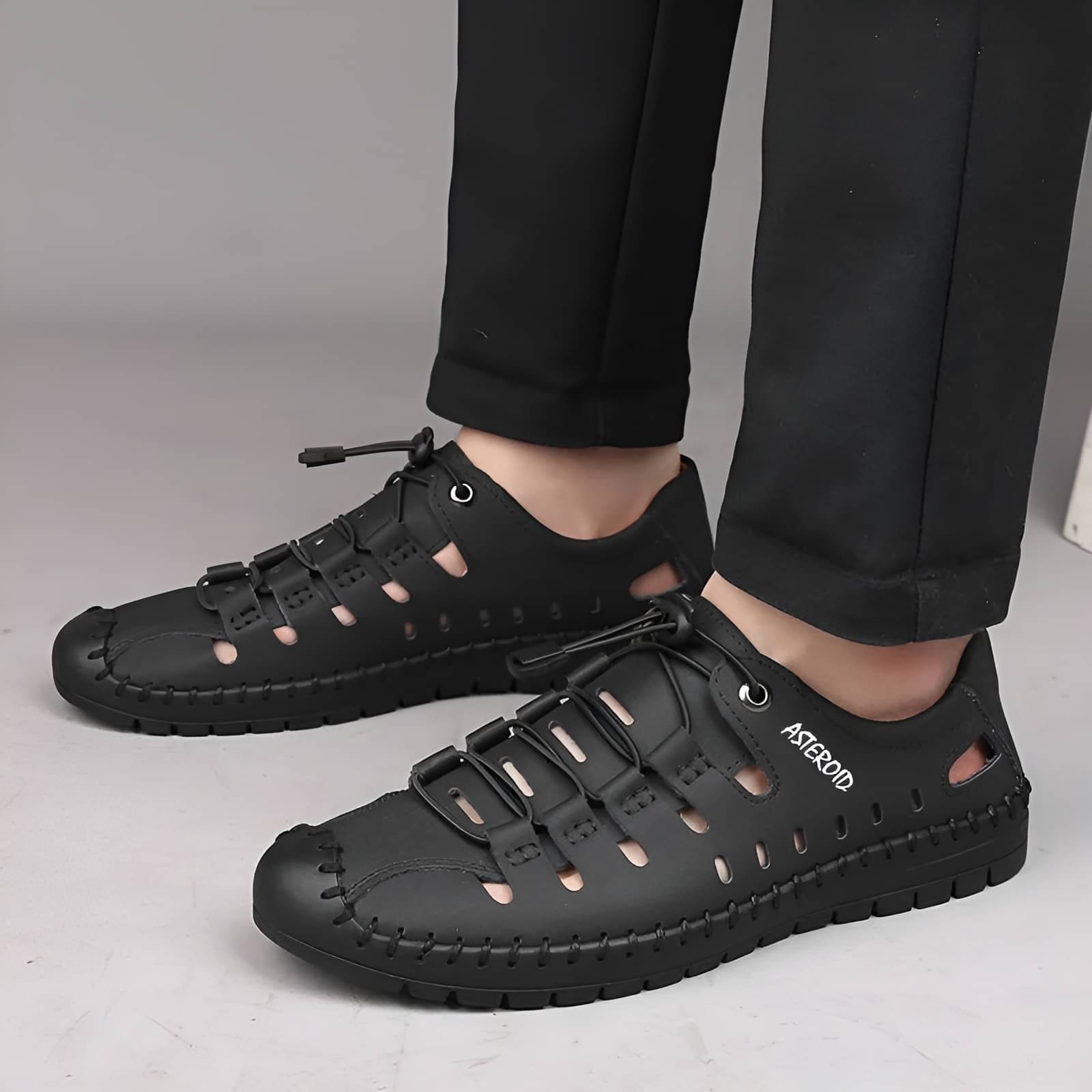 Asteroid - Black Men's Floater Sandals Asteroid - Black Men's Floater Sandals