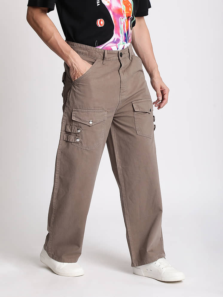 Bene Kleed Baggy Flat Men's Cargos Brown Pack of