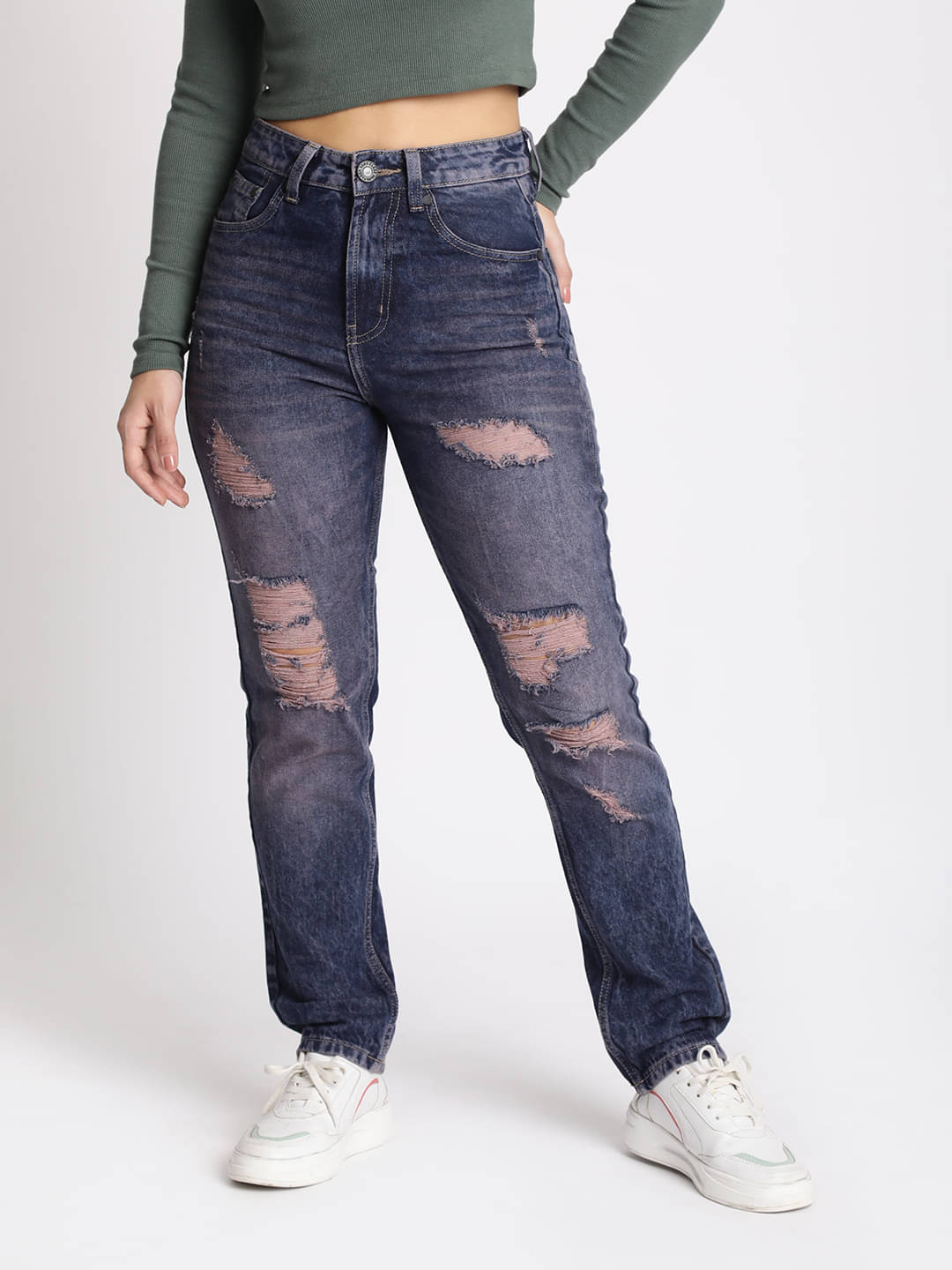     			Bene Kleed - Blue Cotton Regular Fit Women's Jeans ( Pack of 1 )