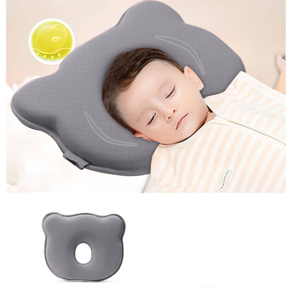 COOCON Grey Memory Foam Neck supporter (Horse-shoe) Baby Pillow COOCON Grey Memory Foam Neck supporter (Horse-shoe) Baby Pillow
