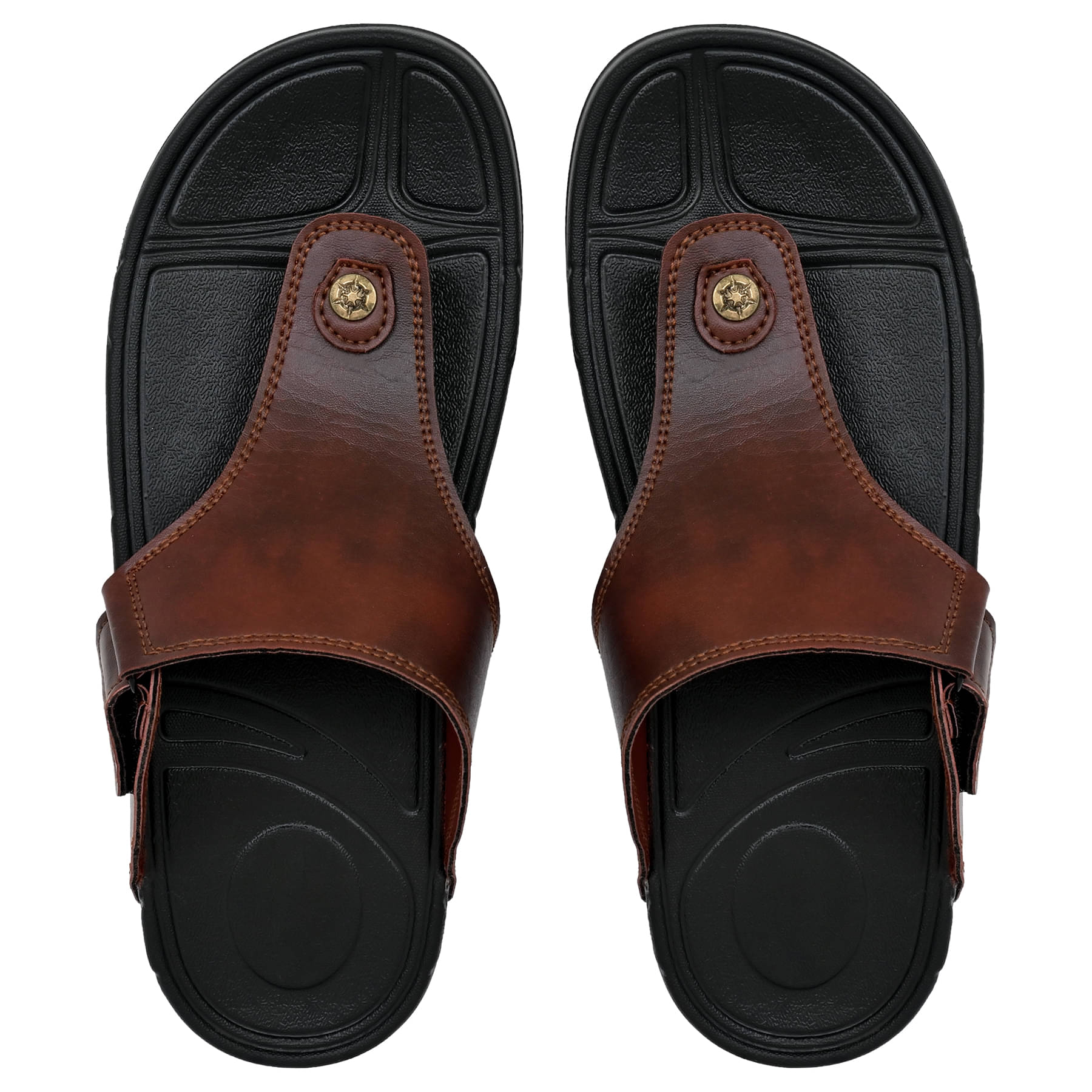     			Cozy Wear Brown Men's Thong Flip Flop