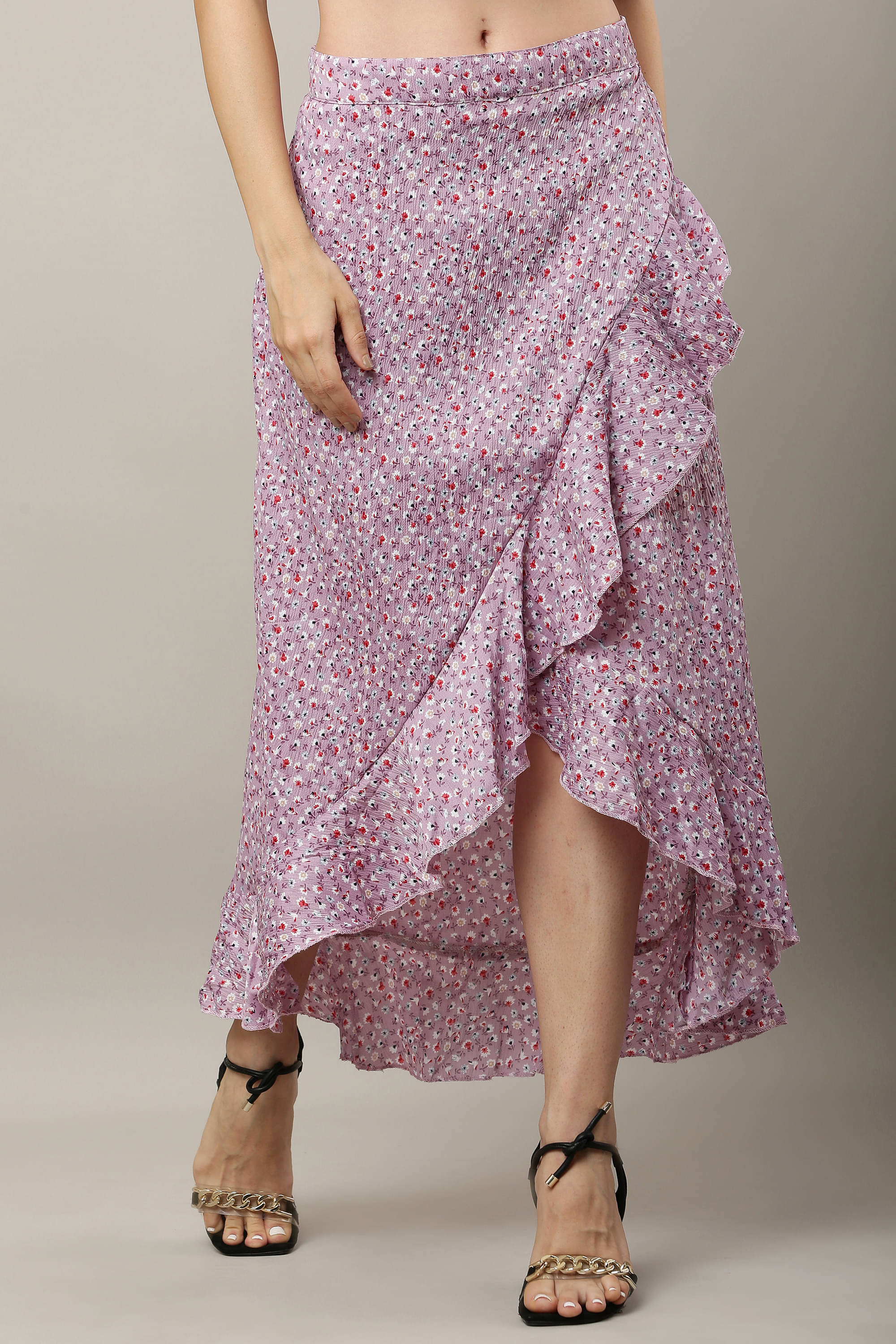     			Dressly Pink Cotton Blend Women's A-Line Skirt ( Pack of 1 )