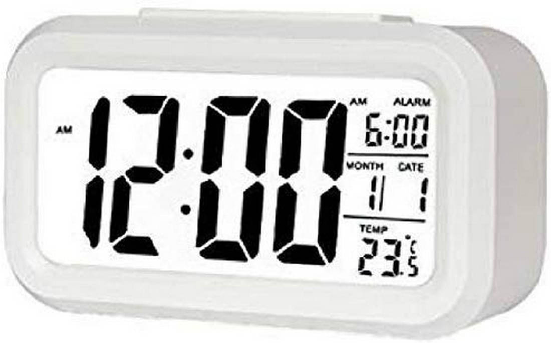     			FIVANIO Digital Plastic Rectangular Table Clock - Pack of 1