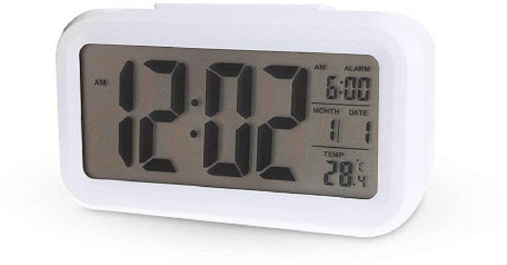     			FIVANIO Digital Plastic Rectangular Table Clock - Pack of 1