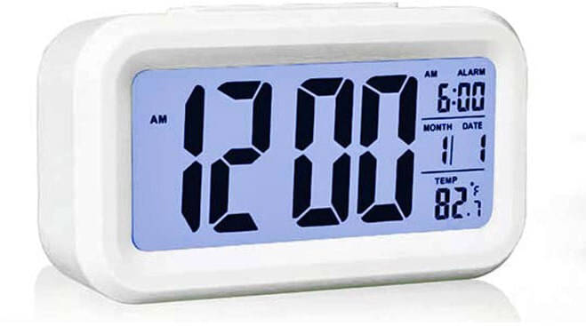 FULKIZA Digital Plastic Rectangular Table Clock - Pack of 1 FULKIZA Digital Plastic Rectangular Table Clock - Pack of 1