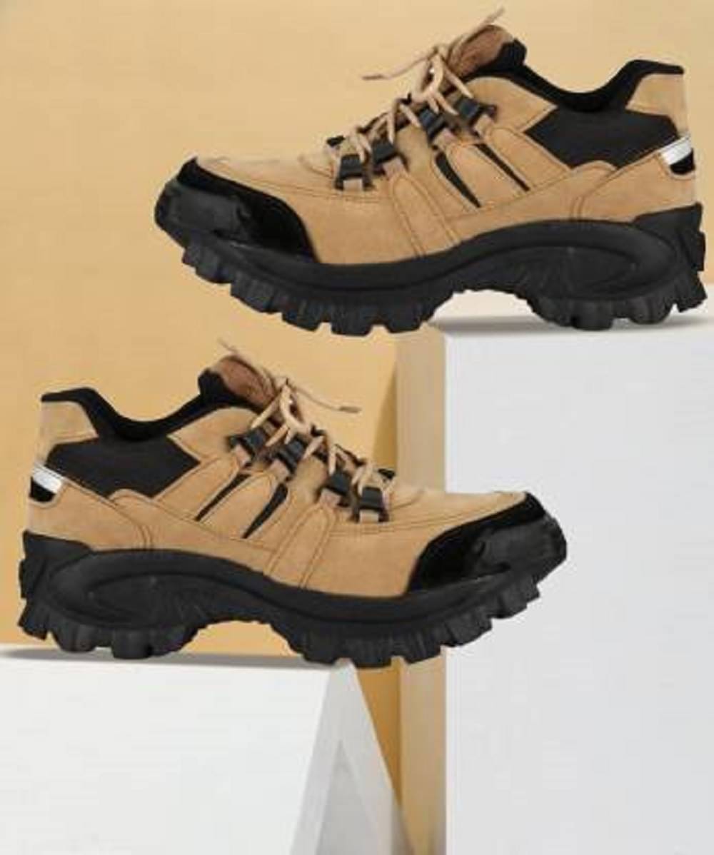    			Good Minar Beige Men's Trekking Shoes