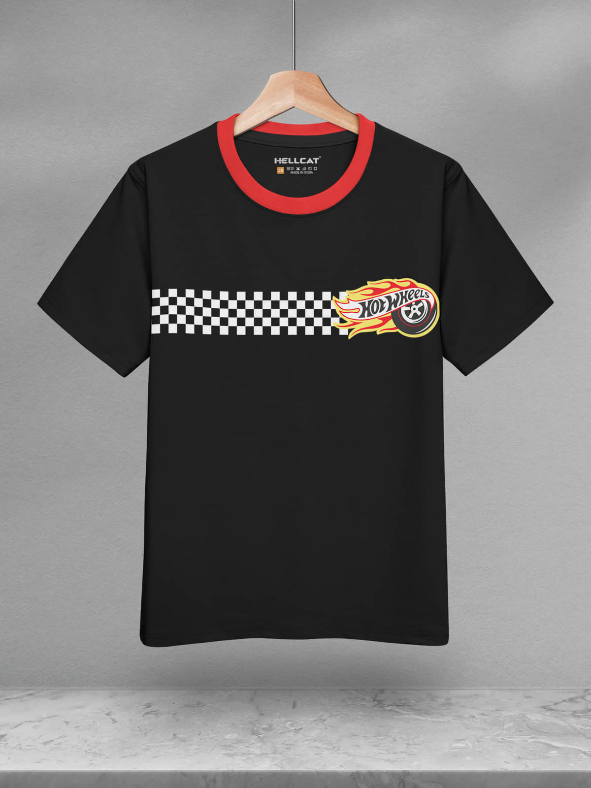     			HELLCAT Pack of 1 Boys Cotton Blend T-Shirt ( Black )