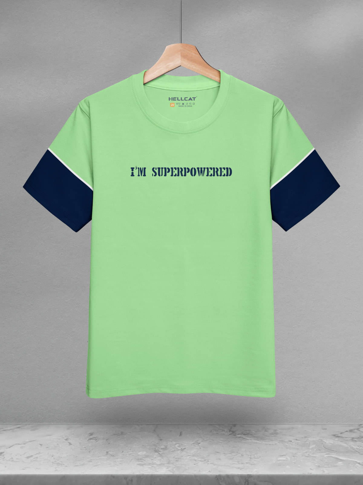     			HELLCAT Pack of 1 Boys Cotton Blend T-Shirt ( Green )