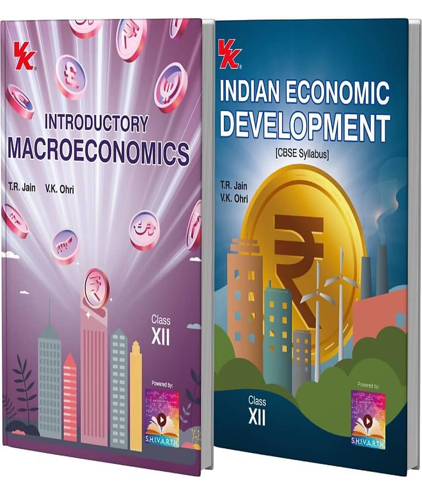 Introductory Macroeconomics and Indian Economic Development Class 12 (Set of 2) | CBSE (NCERT Solved) | Examination 2025-26 | By TR Jain & VK Ohri - Stationery | Buy online on ZillyBuy