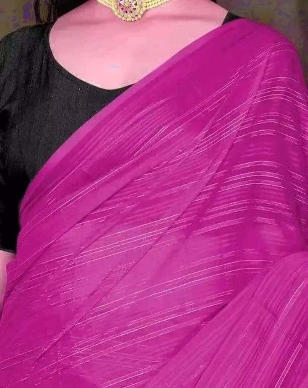 JIRA Art Silk Dyed Saree With Unstitched Blouse Piece ( Pink ) JIRA Art Silk Dyed Saree With Unstitched Blouse Piece ( Pink )