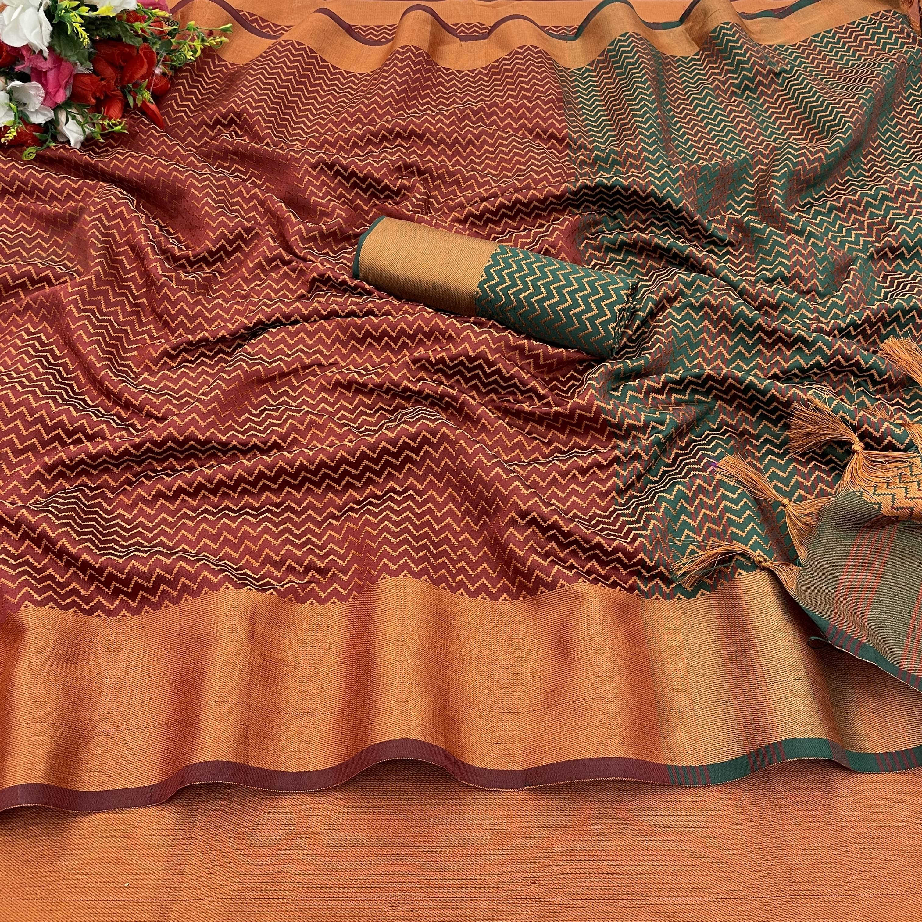 JIRA Art Silk Self Design Saree With Unstitched Blouse Piece ( Maroon ) JIRA Art Silk Self Design Saree With Unstitched Blouse Piece ( Maroon )