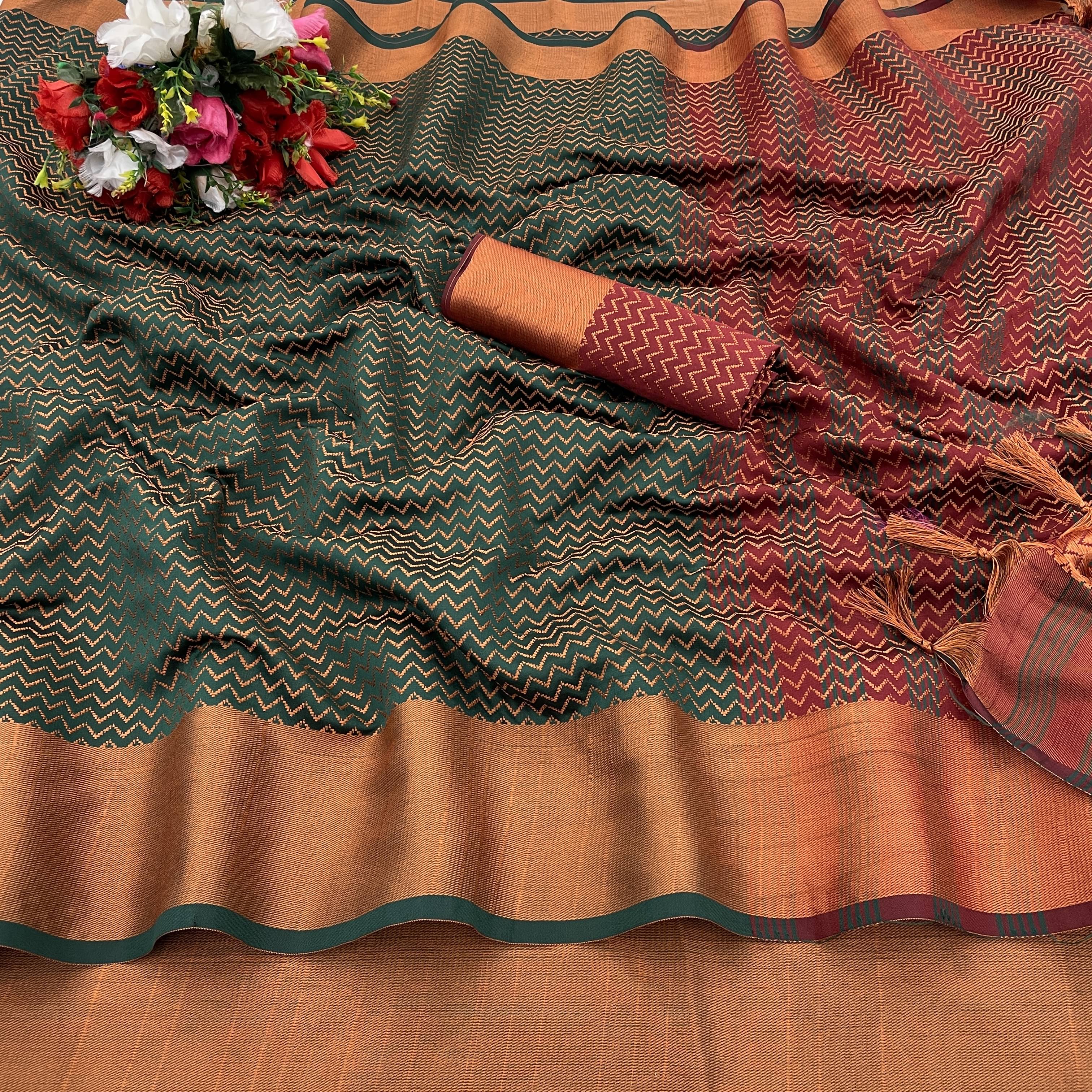 JIRA Art Silk Self Design Saree With Unstitched Blouse Piece ( Green ) JIRA Art Silk Self Design Saree With Unstitched Blouse Piece ( Green )