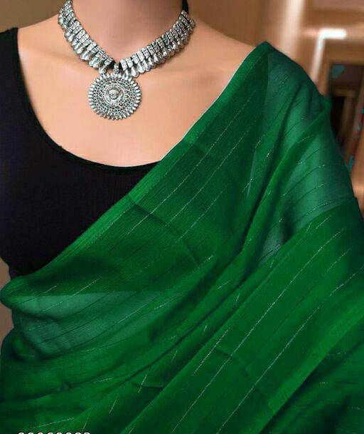 JIRA Georgette Printed Saree With Unstitched Blouse Piece ( Green ) JIRA Georgette Printed Saree With Unstitched Blouse Piece ( Green )