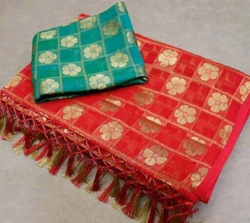 JIRA Jacquard Printed Saree With Unstitched Blouse Piece ( Pink ) JIRA Jacquard Printed Saree With Unstitched Blouse Piece ( Pink )