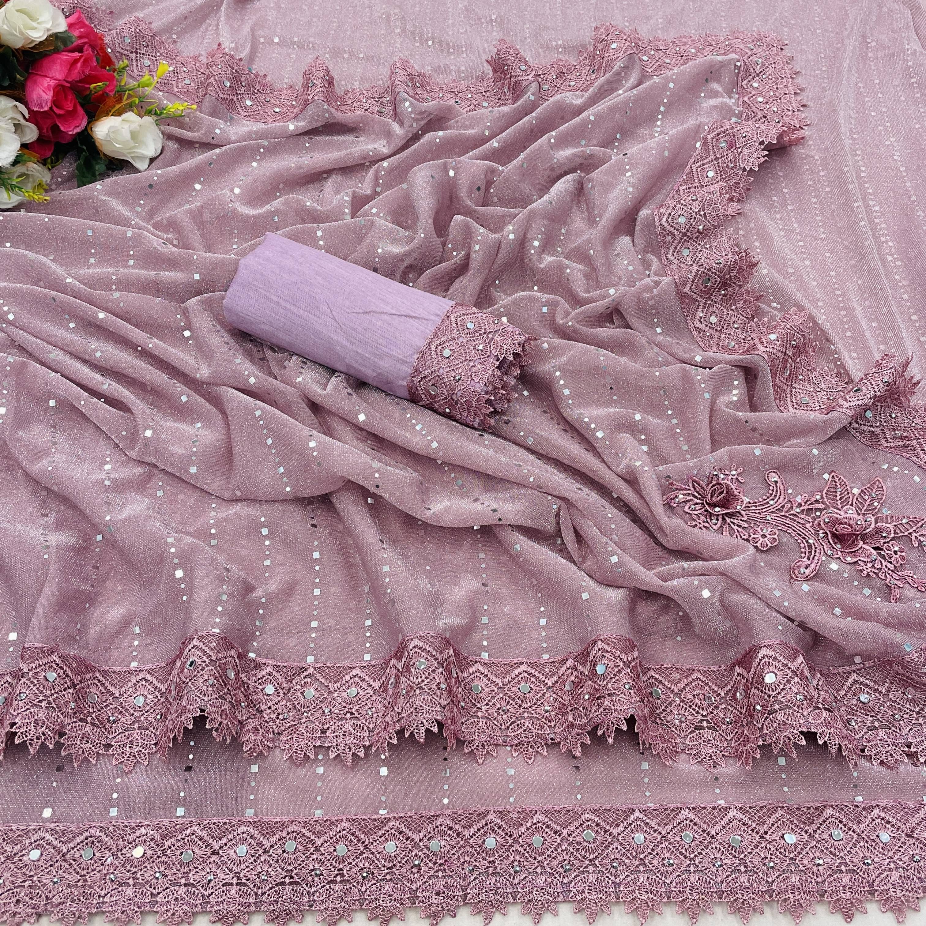 JIRA Lycra Printed Saree With Unstitched Blouse Piece ( Pink ) JIRA Lycra Printed Saree With Unstitched Blouse Piece ( Pink )