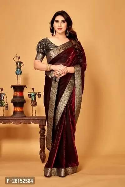 JIRA Lycra Printed Saree With Unstitched Blouse Piece ( Red ) JIRA Lycra Printed Saree With Unstitched Blouse Piece ( Red )