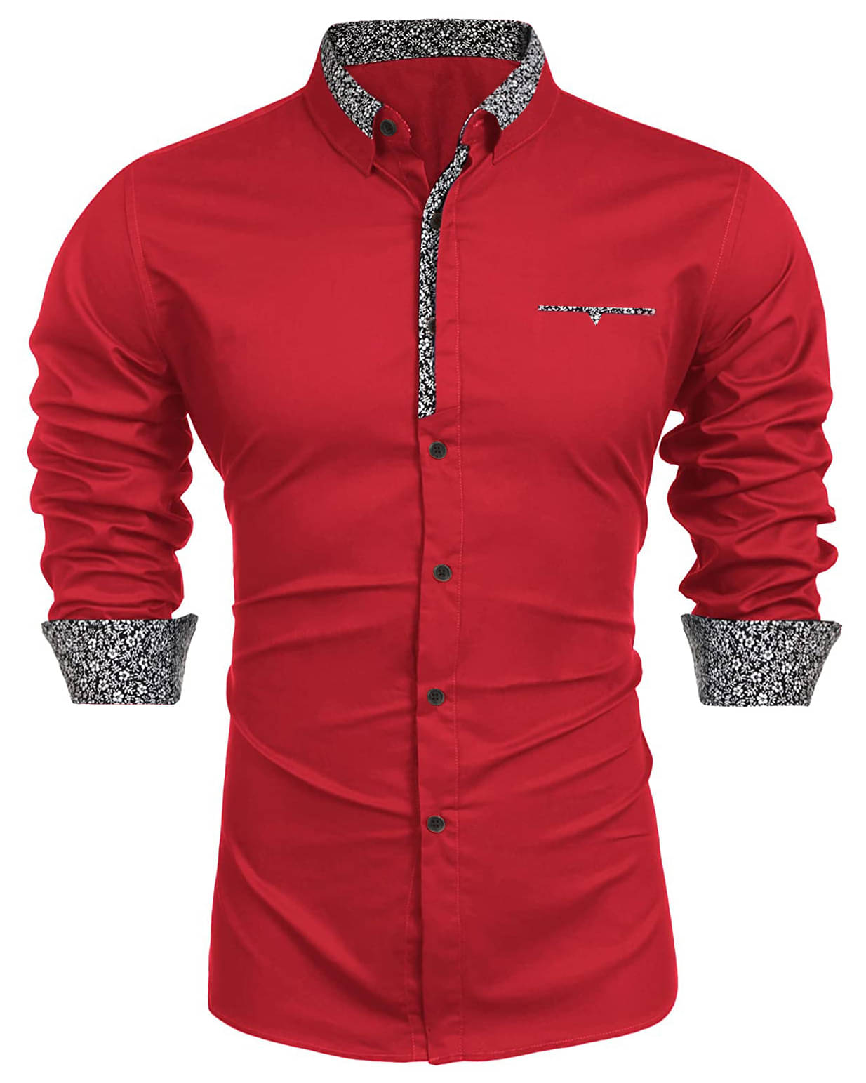 KAKIDO Cotton Blend Regular Fit Solids Full Sleeves Men's Casual Shirt - Red ( Pack of 1 ) KAKIDO Cotton Blend Regular Fit Solids Full Sleeves Men's Casual Shirt - Red ( Pack of 1 )