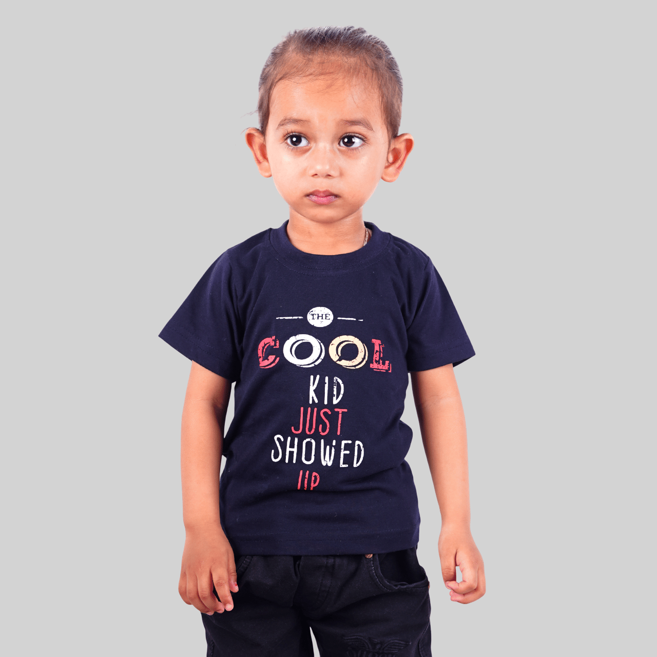     			Kidzee Kingdom Pack of 1 Boys Cotton T-Shirt ( Dark Blue )
