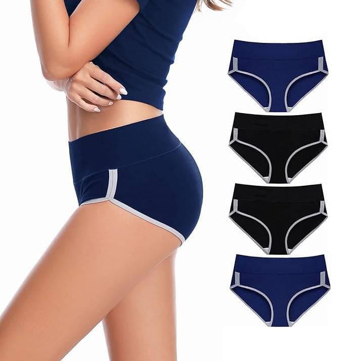 Louis Craft Pack of 4 Cotton Lycra Briefs For Women ( Multicolor3 ) Louis Craft Pack of 4 Cotton Lycra Briefs For Women ( Multicolor3 )