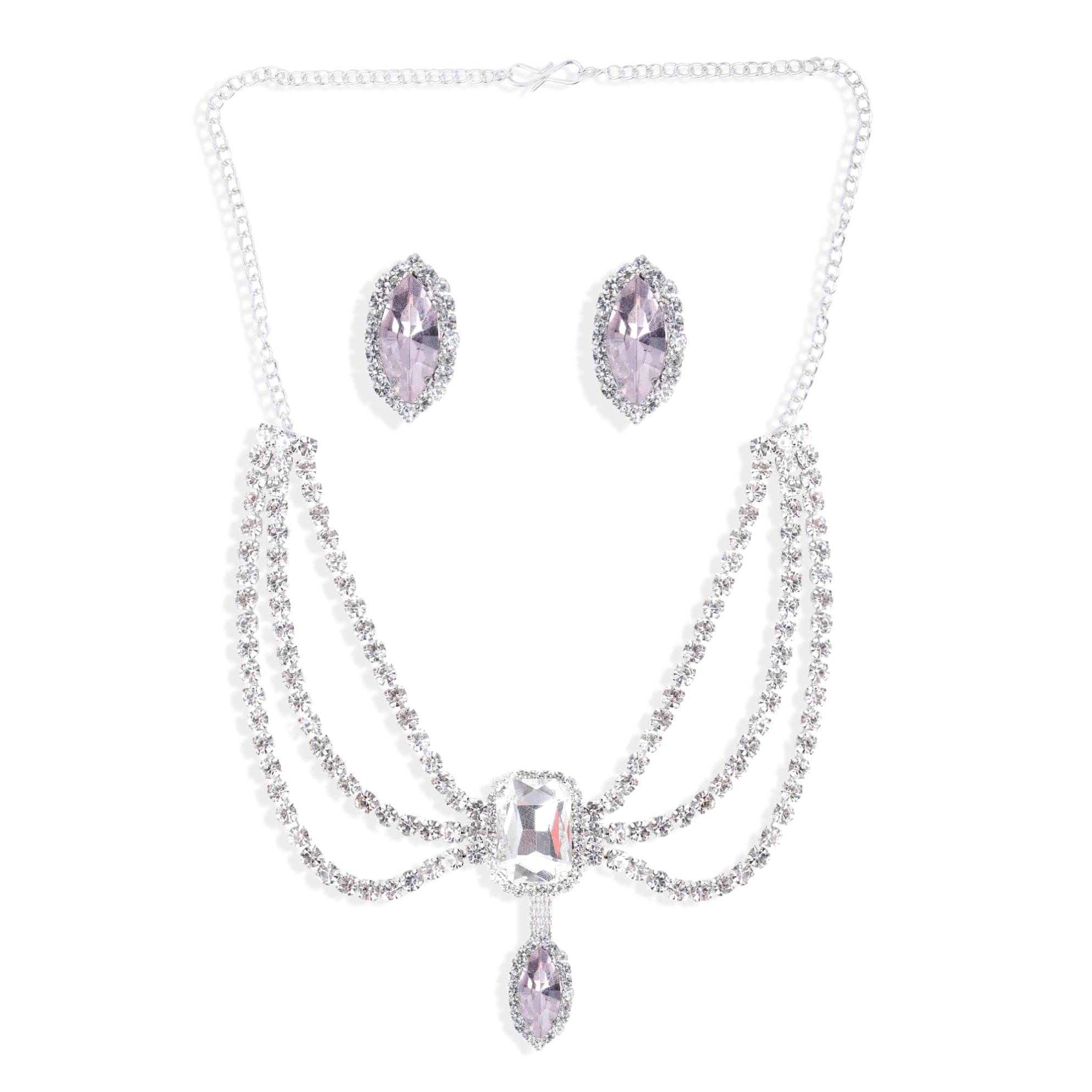     			Opus Gems Multi Color Alloy Necklace Set ( Pack of 1 )